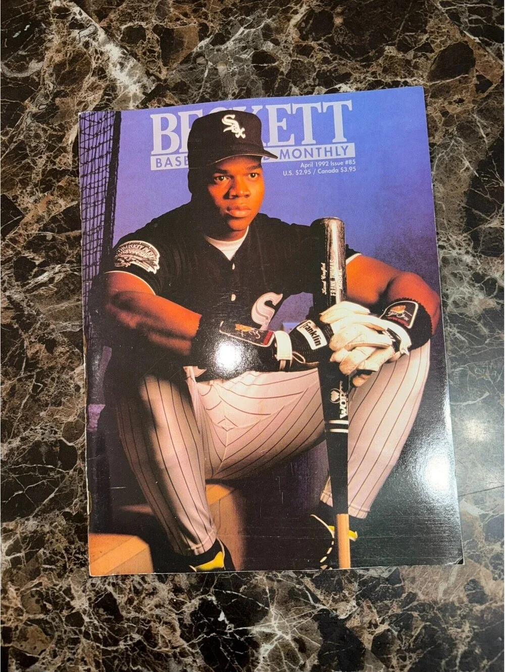 Beckett Baseball Card Monthly Issue #85 April 1992 Frank Thomas Cover Ron Gant